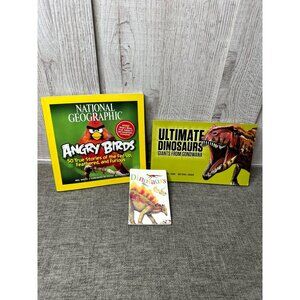 Set Of 3 Dinosaur & Angry Birds Books - National Geographic Ultimate Dinosaurs